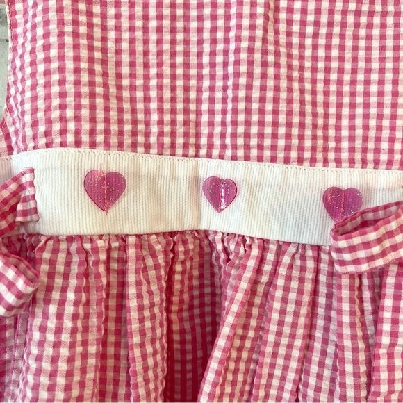 Samara Gingham Pinafore Dress with Fish girls size 2T - Picture 4 of 12